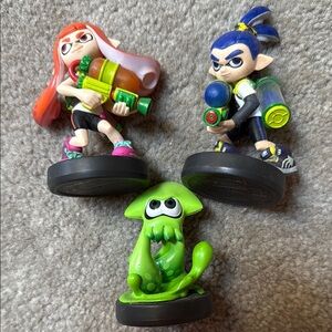 Splatoon Character Figurine Set - amiibo game figures